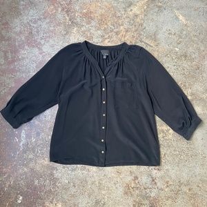Greylin, Black Silk Blouse